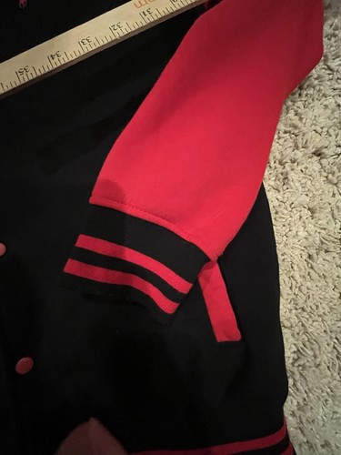 Chaqueta Universitaria Polo Ralph Lauren Suave Polar Negra y Roja Talla XL NUEVA SIN ETIQUETAS - Imagen 8 de 9