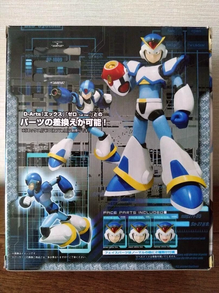 Bandai Mega Man X Full Armor D-Arts ABS PVC de Japón NUEVO Foto 2 de 3
