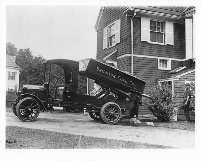 Vintage 1917 GMC Truck Press Photo featuring Brighton Coal Co