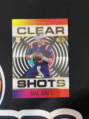 2021 Panini Illusions Mac Jones Clear Shots Rookie Card Patriots 