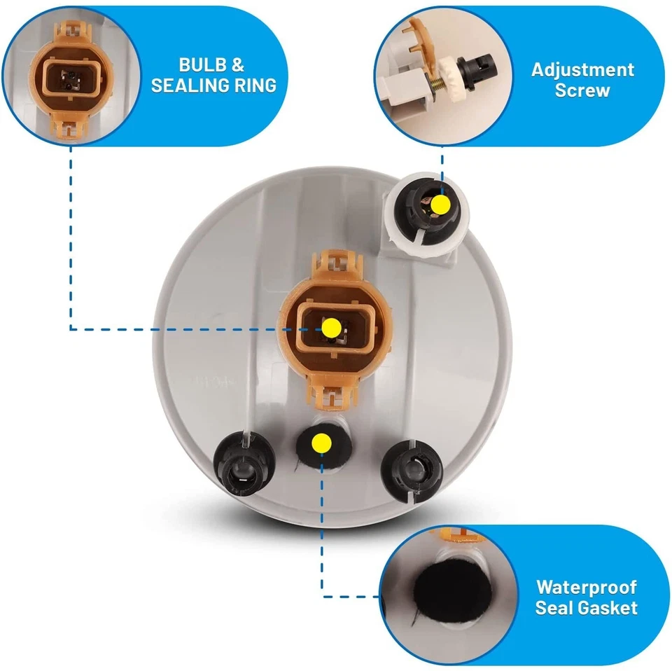Fit 2008-2009 Pontiac G8/2010 Pontiac G6 Clear Fog lights Driving Lamps Pairs Foto 3 de 4