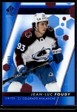 2022 SP Authentic Future Watch Limited Blue /399 Jean-Luc Foudy #196 Rookie RC
