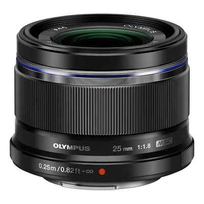 Reconditioned Olympus M.Zuiko Digital 25mm f/1.8 Lens-Black