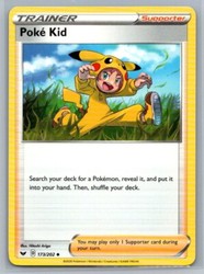 Poke Kid 173/202 Sword & Shield Base Set Uncommon Trainer Supporter