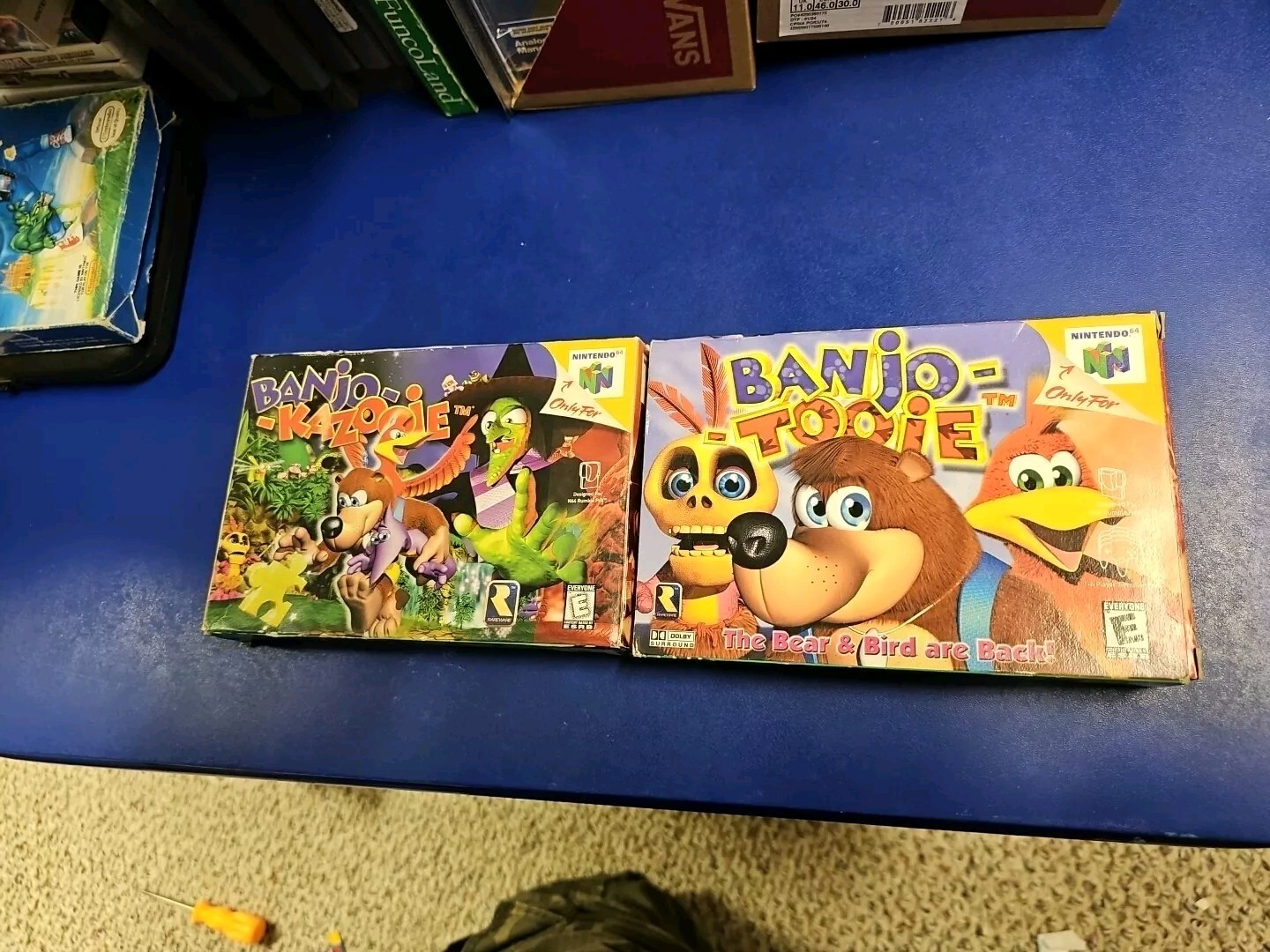 Banjo Kazooie BanjoTooie N64 Authentic Game Lot Nintendo 6, complete