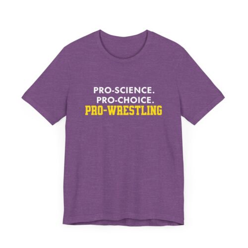 Vintage Wrestling T-Shirt, 70s 80s Pro Science Tee, Funny Unisex Tee, Pro Choice - Picture 11 of 11