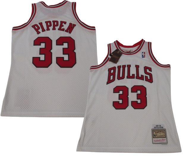 97-98 Scottie Pippen #33 Chicago Bulls Mens Mitchell & Ness
