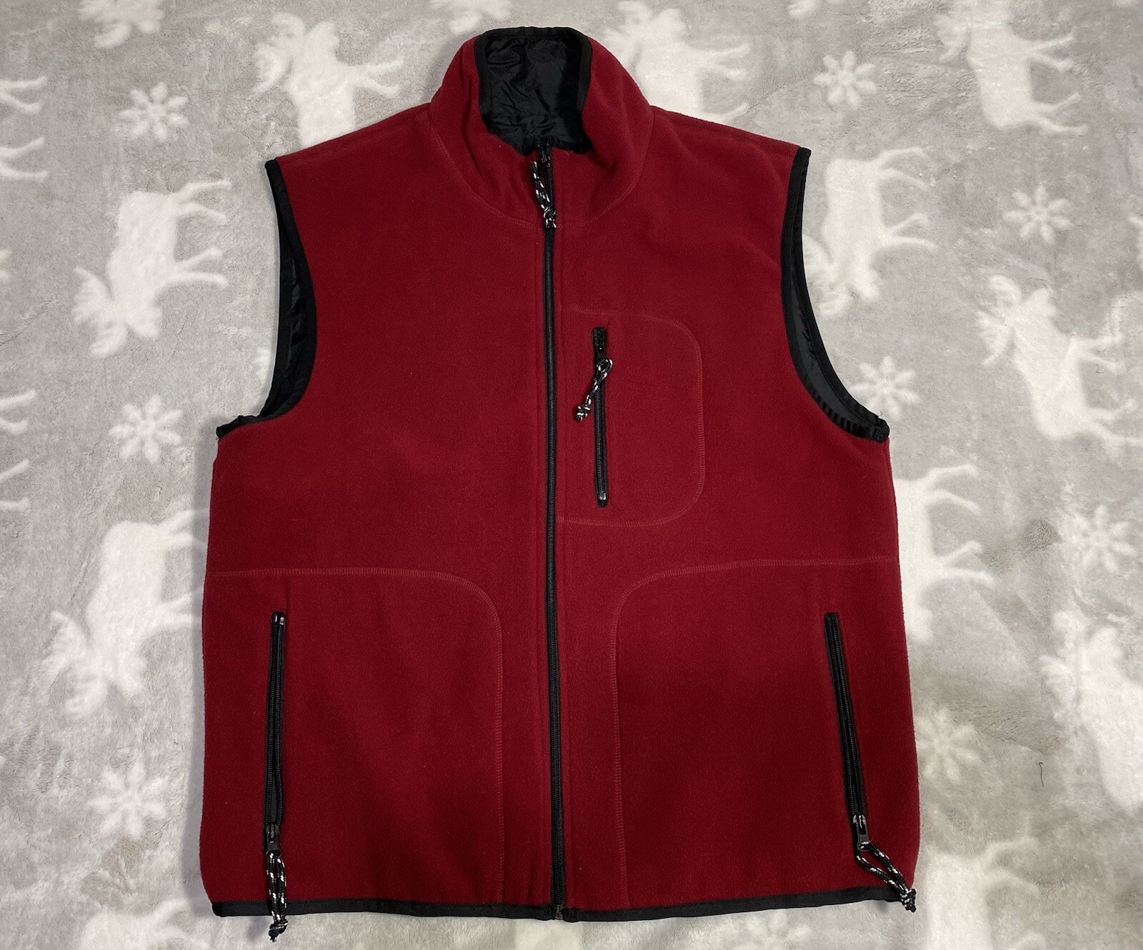 Trader Bay Reversible Red Vest for Men Size Medium Pre-Owned