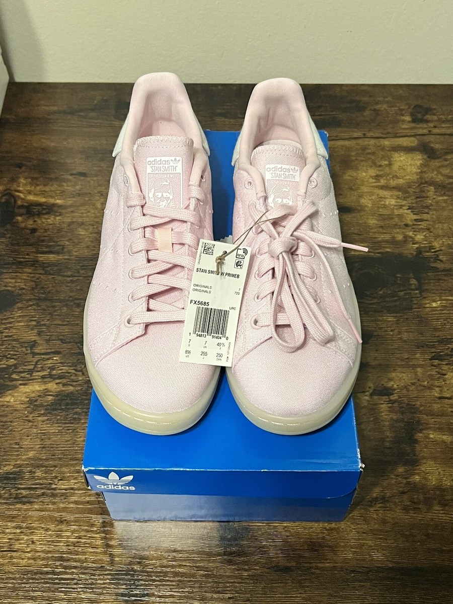 adidas Originals Stan Smith Shoes Womens PrimeBlue Casual Pink