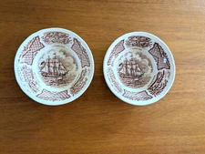 2 Fair Winds USS Portsmouth Barrier Forts Canton by Alfred Meakin Staffordshire