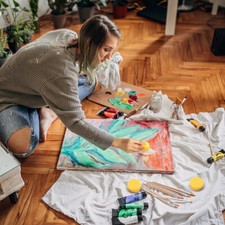 12PC Round Watercolor Artist Sponges for Painting Crafts Pottery Sponges Bath