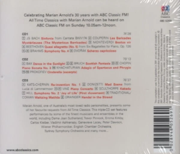 All Time Classics with Marian Arnold - 3 CD, Joan Sutherland, Trevor Pinnock ... - Bild 2 von 2