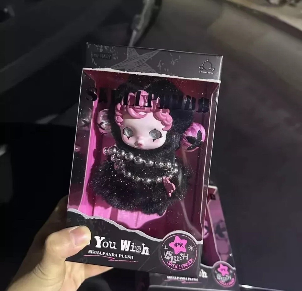 SKULLPANDA Plush Doll AS YOU WISH Girl Keychain Toy Pendant