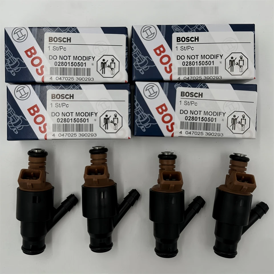 4x Fuel Injectors 0280150501 Fit for BMW 318i 318ti 318is Z3 l4  Bosch 1994-1999 - Изображение 3 из 4