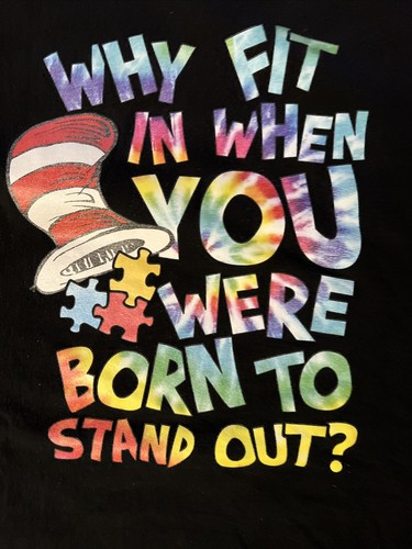 T-Shirt Why Fit In When You Were Born To Stand Out Gr. L siehe Details bt6