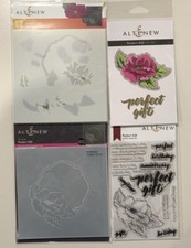 Altenew Perfect Gift Stamp, Die, Stencil, Embossing Folder Bundle, New