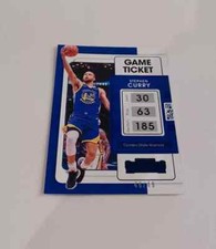 2021-22 Panini Contenders Basketball Stephen Curry Blue Game Ticket 46/49 #10 NM