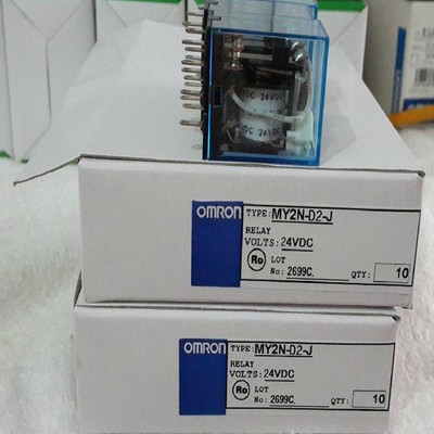 10PCS MY2N-D2-J 24VDC 8 Pin 5A 2 Open 2 Close OMRON RELAY NEW *