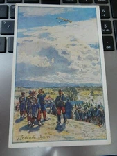 W1 AERONAUTICA  GERMAN MONOPLANE   ART POSTCARD  