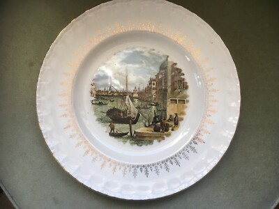 Venedig Canal Grande Canaletto Grande 25 cm Dekor Teller - Royal Tudor Ware