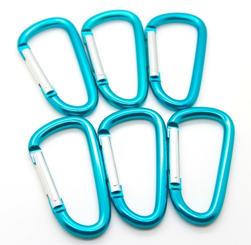 20 Pack of 3" Carabiner Spring Belt Clip Lot Snap Key Chain 75mm Aluminum color - Picture 29 of 50