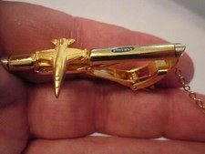 VINTAGE SAMSUNG WITH JET DESIGN TIE CLIP & CHAIN - TUB SC-6