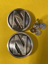 Lot of 2 Northwestern University Wildcats  Conchos with Screws 1 1/4” Wide