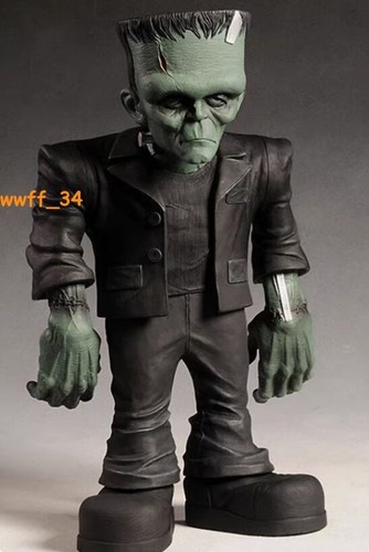 Frankenstein Statue Black Luminous Plate Articular Mobility 46cm Model Boxed New - Picture 4 of 15