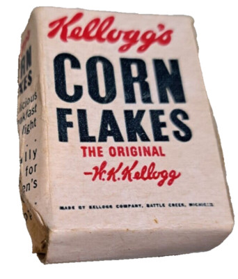 Vintage Kellogg's Corn Flakes Doll Size Empty Box