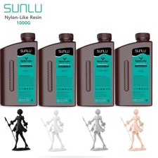 SUNLU 1KG Nylon-Like 405nm UV Curing Resin for DLP/SLA/LCD 3D Printer US