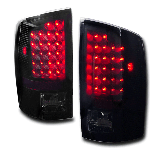 02-06 DODGE RAM 1500//03 2500//3500 LED TAIL BRAKE LIGHTS REAR LAMPS BLACK//SMOKE