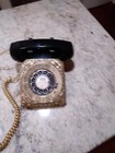 WORKS! Stromberg Carlson Black Rotary Desktop Telephone 500  Brass Cover. WORKS! — photo 3
