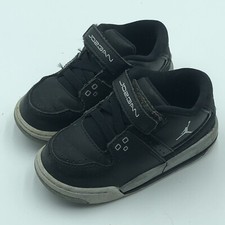 Nike Air Jordan Flight 23 Toddler Shoes Black/White/Silver 317823-011 8C SH6