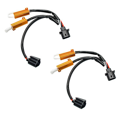 H13 9008 Load Resistor Kit HID Relay Harness LED Anti Flicker Error ...
