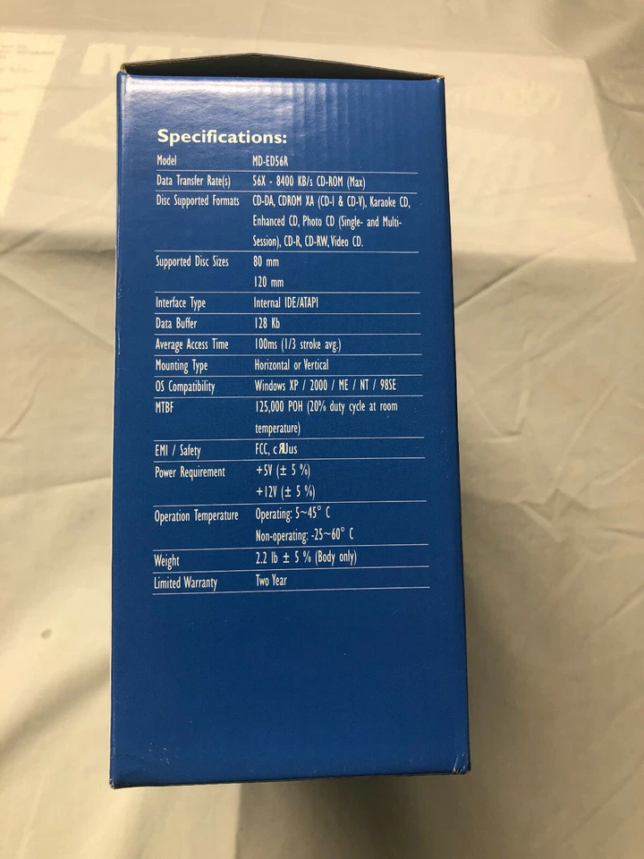 New Mad Dog Multimedia 56X CD-ROM Lightning Drive MD-ED56R NIB - Image 2 of 4