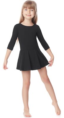 Merry Style Mädchen Tanzbody mit 3/4 Ärmeln Balletkleid Body 104-134