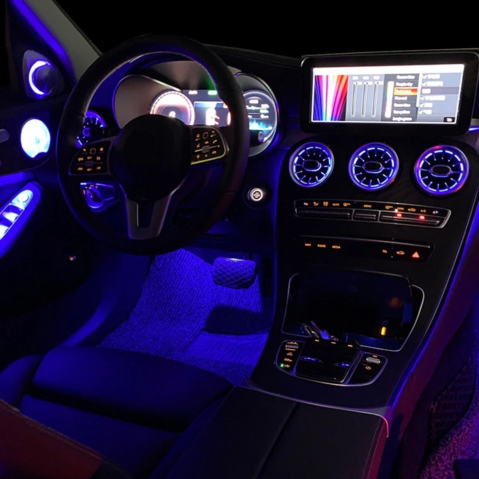 W205 Luz ambiente interior ventilación aire para Mercedes Benz C180 C200 C250 C300 C400 Foto 3 de 4