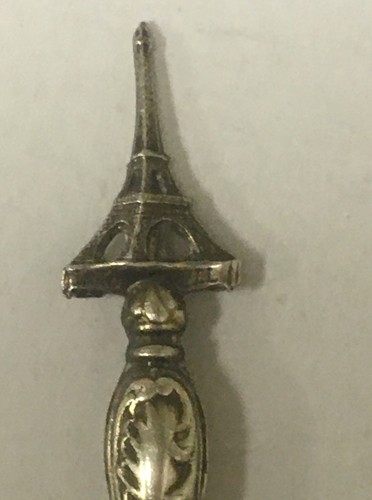 Vintage Souvenir Spoon Collectible Paris France Eiffel Tower