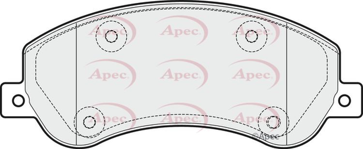 Apec Brake Pads Front R90 2H0698151 JZW698151AM 5028906029388 PAD1816