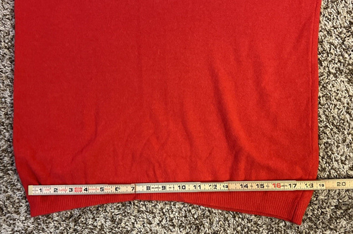 VINTAGE BEAUTIFUL Nina Sonelli Sweater Red Lambswool Angora Med M MADE IN ITALY - Picture 12 of 19