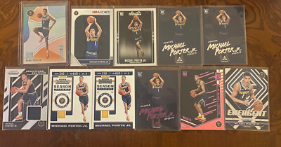 MICHAEL PORTER JR RC ROOKIE Lot of 11! Status Orange Parallel