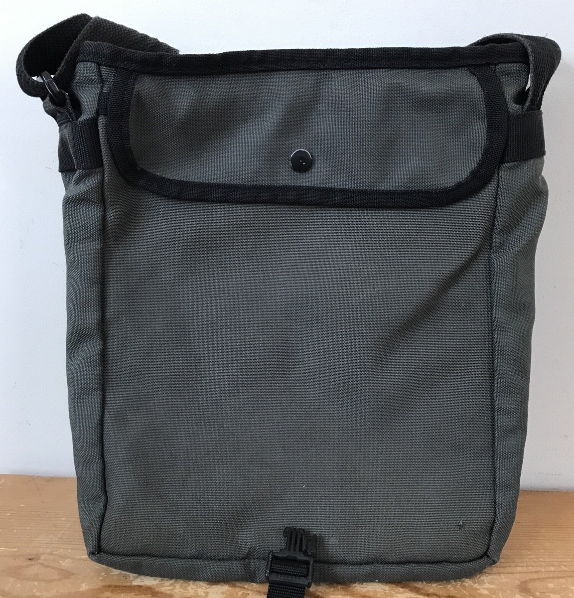 Vintage 90s Manhattan Portage Made in NYC USA Gray Shoulder