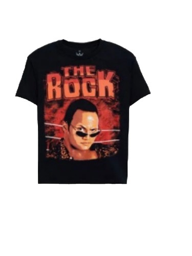 Vintage WWE The Rock 2002 Big Print T-shirt Mens Medium | eBay