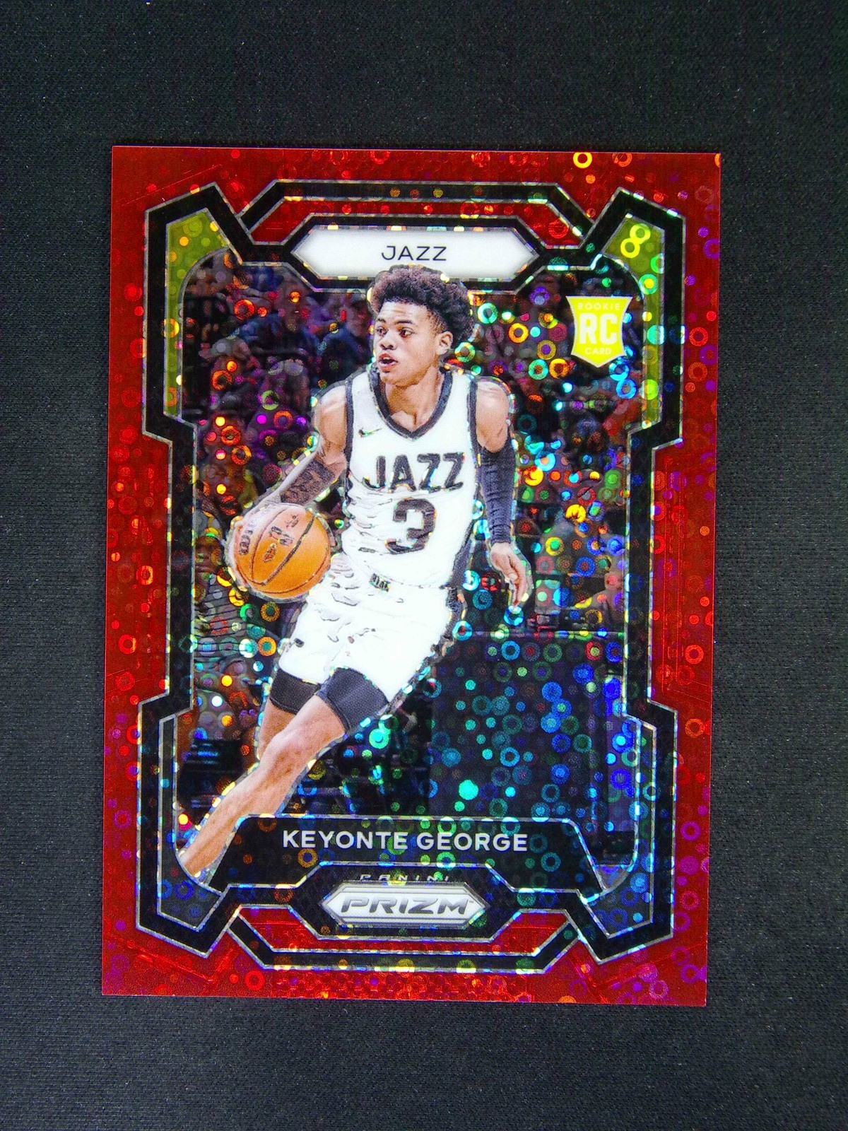 2023-24 Panini Prizm Keyonte George #127 RC Rookie Fast Break Red /100