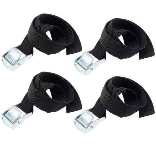 MroMax – Cinghie Di Ancoraggio Per Carico (2 Pezzi) 1,5m X 5cm, Fibbia A Camma, Portata 150kg – Per Bici, Kayak, Bagagli