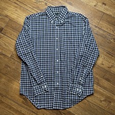 Lauren Ralph Lauren Mens 16 34/35 Classic Fit Non Iron Plaid Button Down Shirt