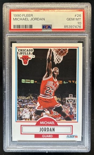 1990-91 Fleer Michael Jordan #26 Bulls PSA 10 GEM MINT
