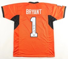 Dez Bryant Signed Oklahoma State Cowboys Jersey (Beckett) 3xPro Bowl Receiver