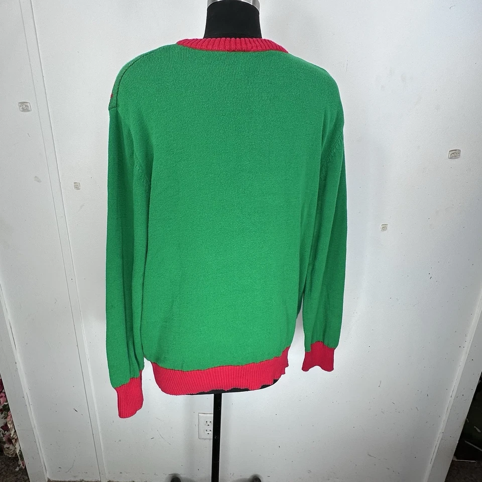 Suéter Nintendo Super Mario Bros Talla Grande Feo Navidad Y2K Foto 4 de 4