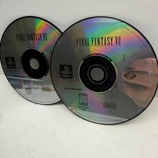 Final Fantasy VII PS1 Playstation 1997 Black Label - DISC 1 & 2 ONLY - UNTESTED